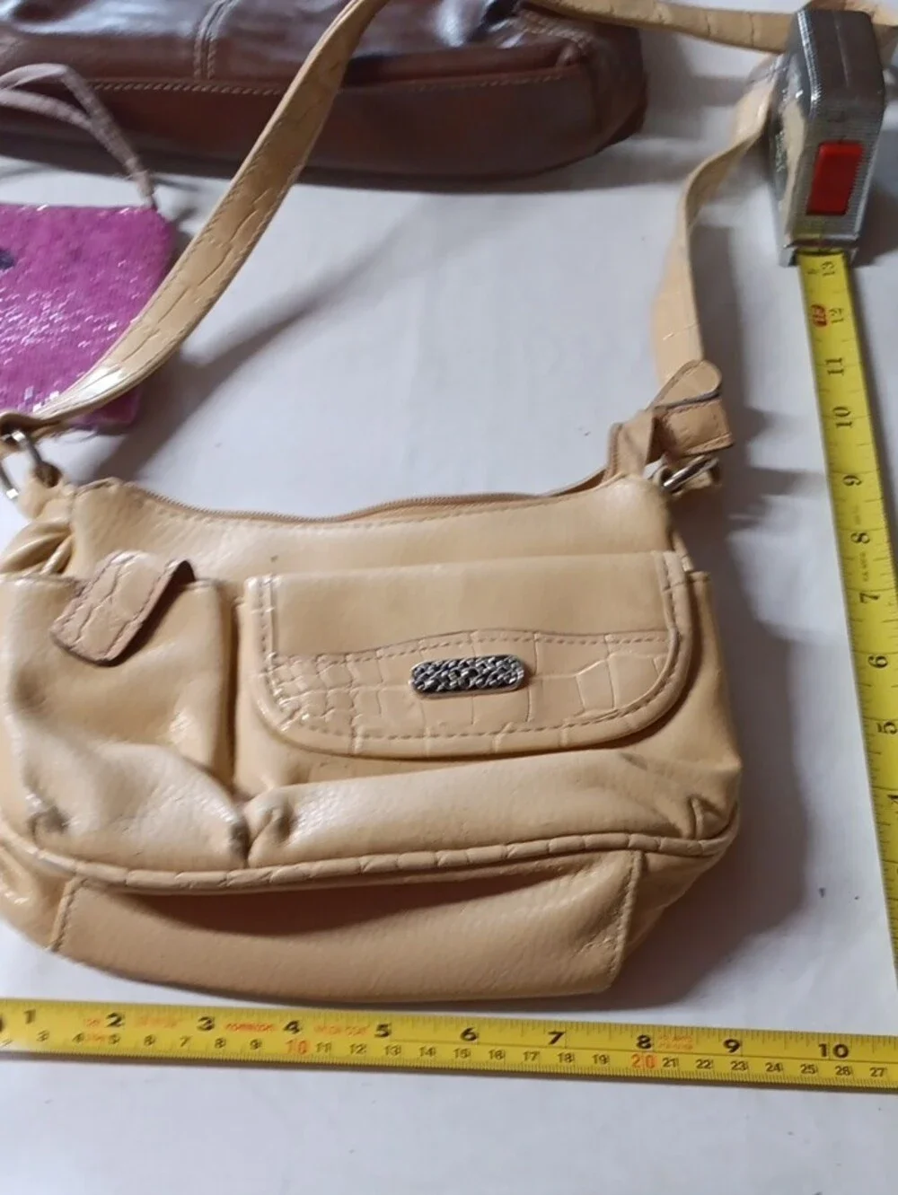 Liz Claiborne coin purse, Tan Crossbody Shoulder Bag & Brown purse/ hand bag.